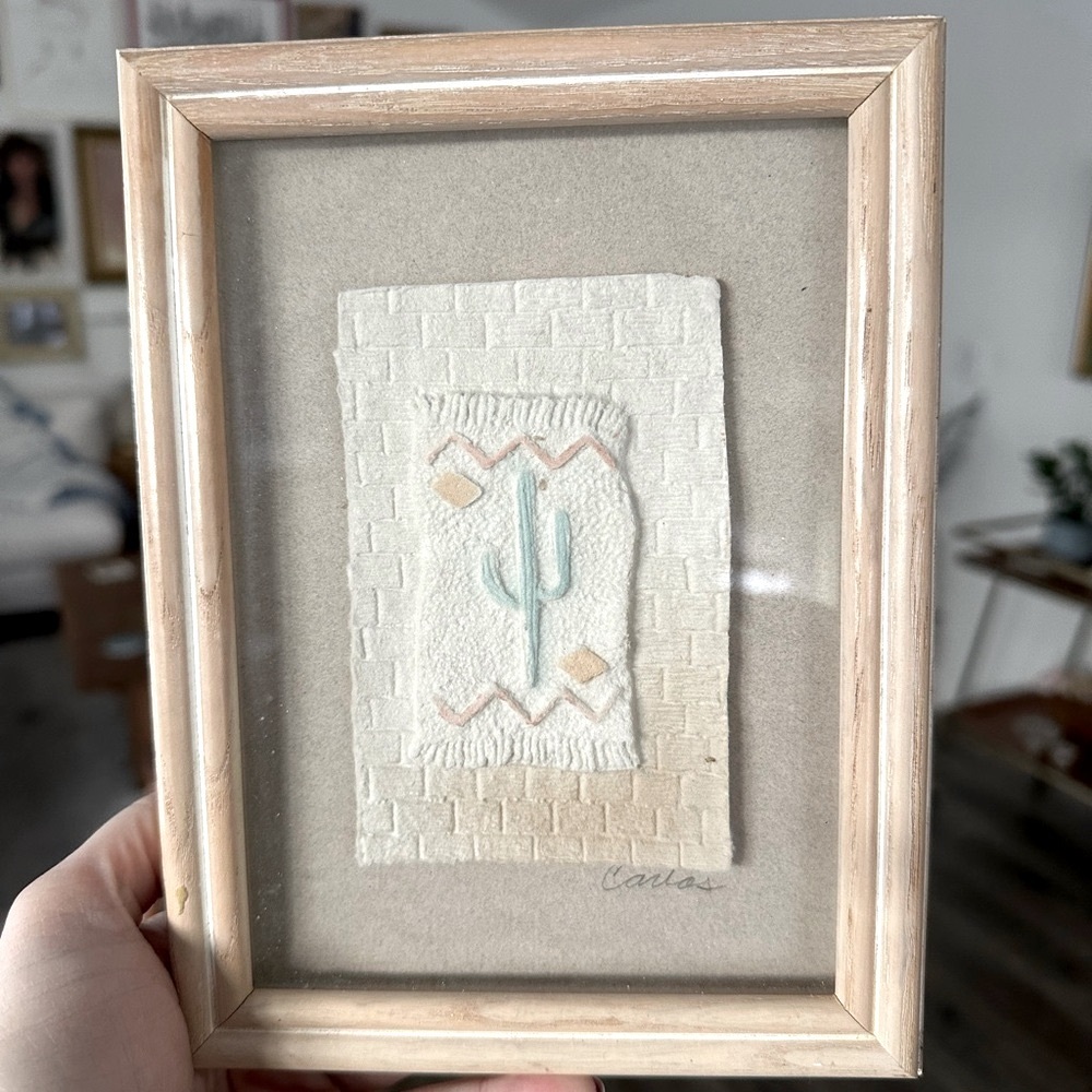 Vintage Southwestern Cactus Art